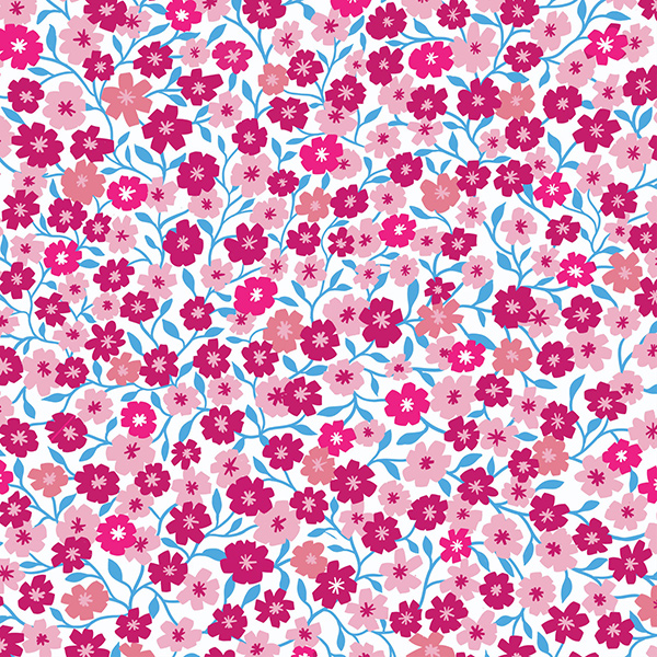 ditsy pink flower surface pattern design