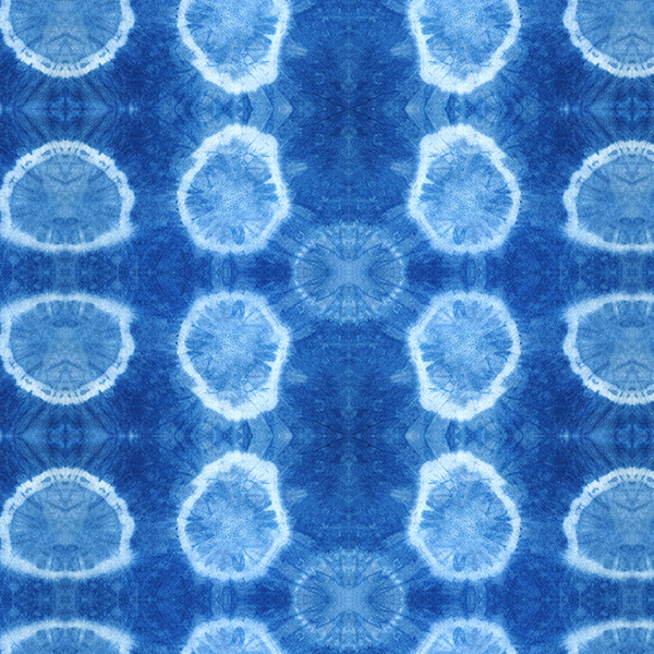 indigo circles tie dye pattern bank