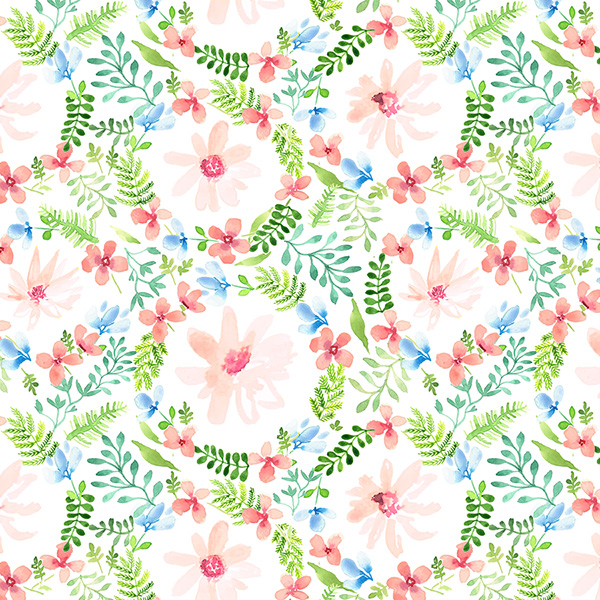 Watercolor abstract pattern collection