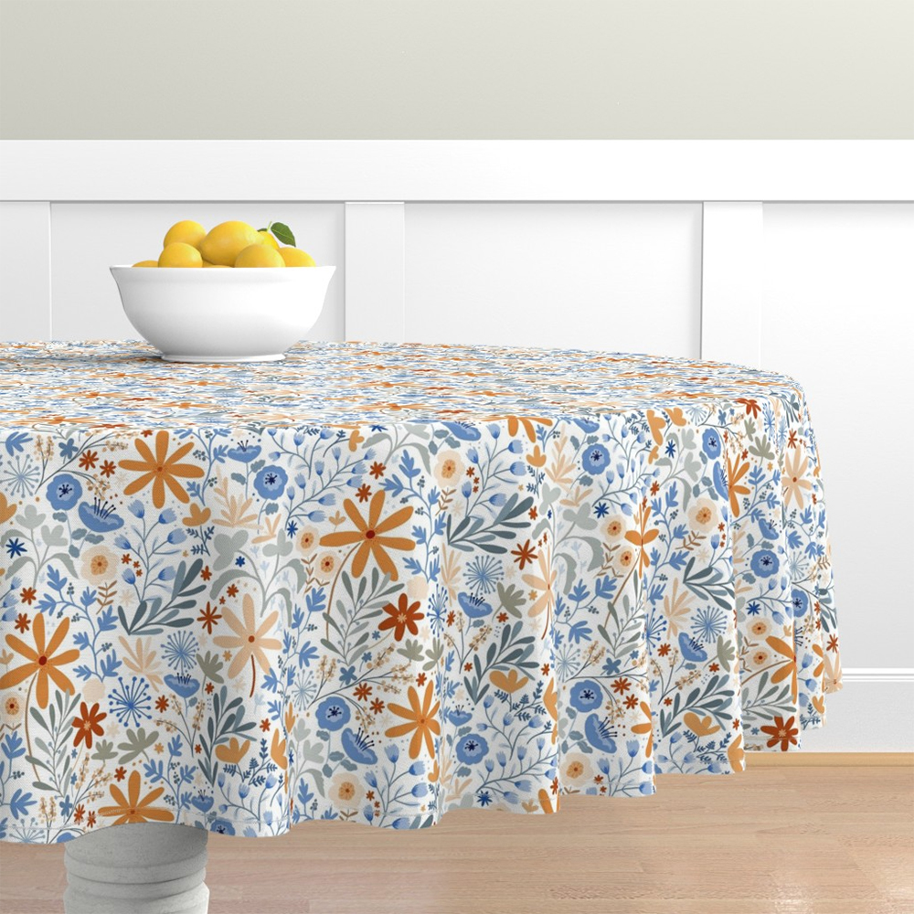 floral dance pattern table cloth