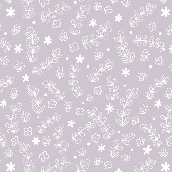 light gray meadow floral