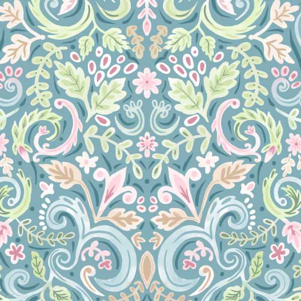 softly goes rococo pattern