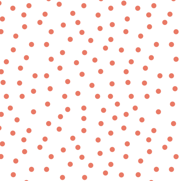 going dotty with coral repeat pattern