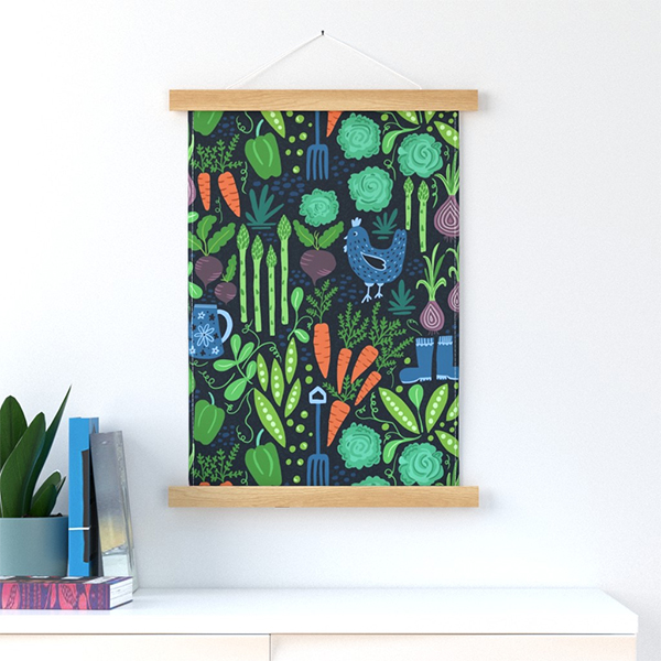 verdant vegetables pattern
