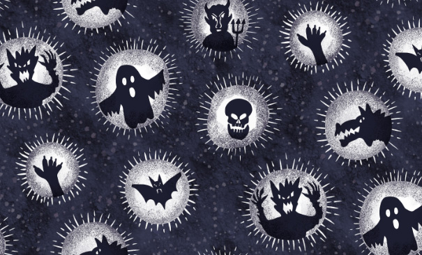 are you scared yet halloween pattern