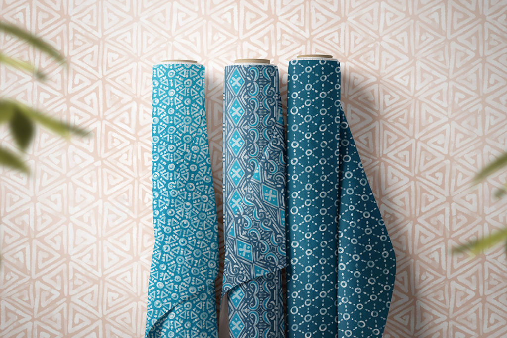 batik beauties fabric collection by Zoe Feast AKA creativeinchi