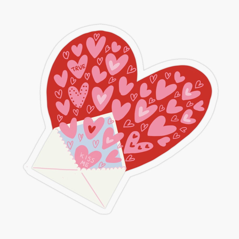 love letter valentine sticker