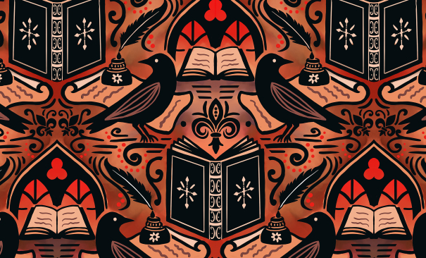 gothic library banner