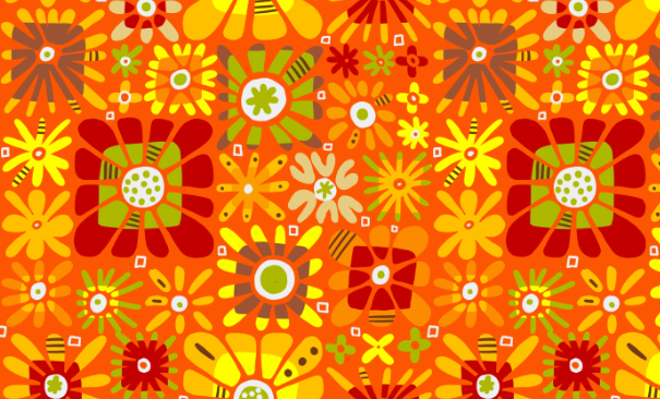groovy-floral-banner