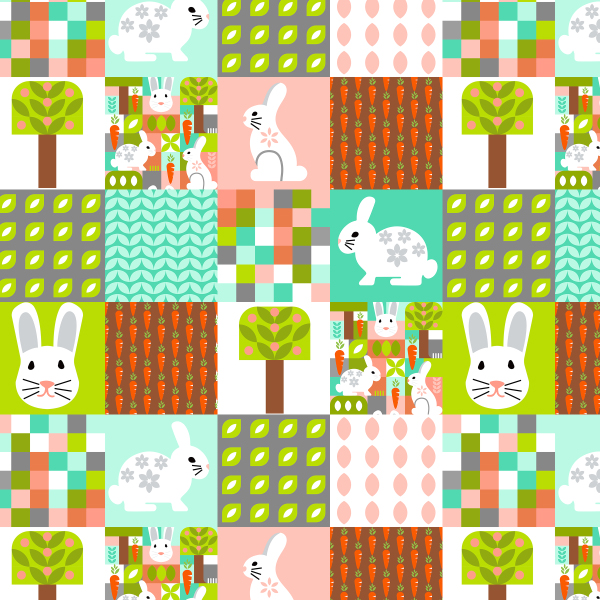 year of rabbit cheater quilt
