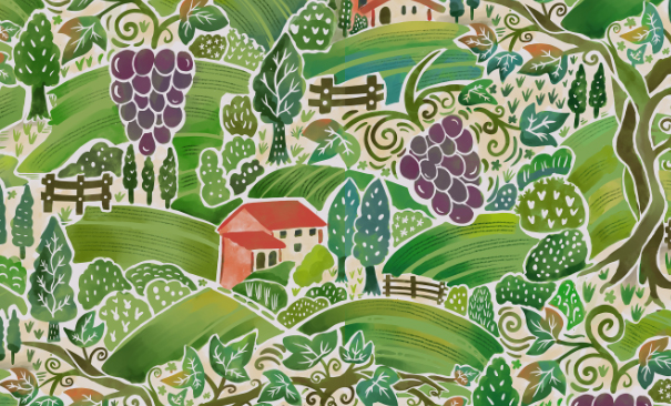 Tuscany pattern banner