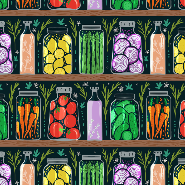 secret garden pickle pantry pattern