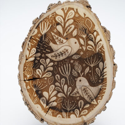 prairie bird wood art