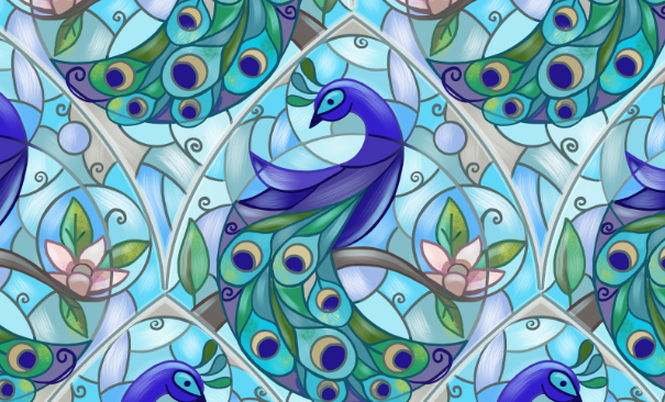 peacock banner